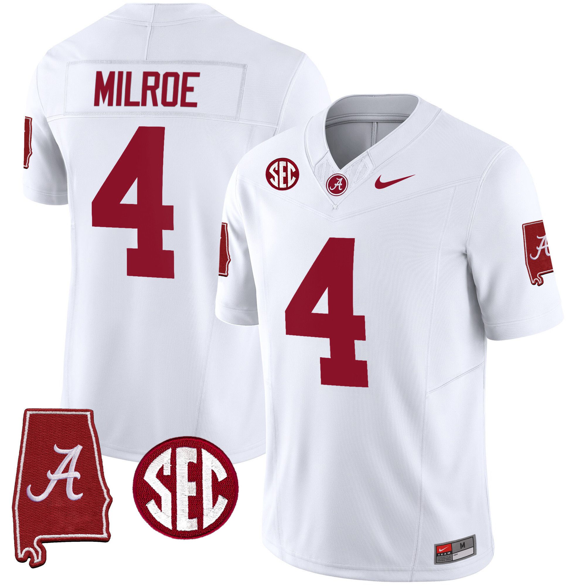Men Alabama Crimson Tide #4 Milrow White 2024 Nike Vapor Limited NCAA Jersey->indianapolis colts->NFL Jersey
